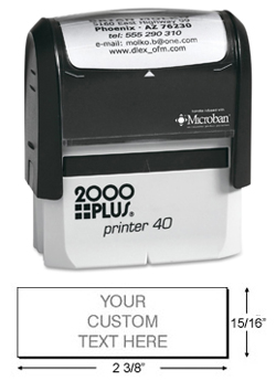 【即発送可能】 Self-Inking 2000 P40 Printer Stamp Plus 印鑑・スタンプ